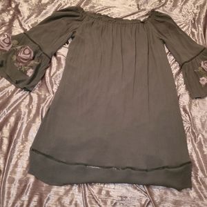 Off shoulder floral dress